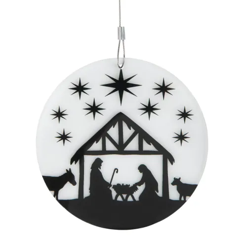 DECORATION CRECHE/ETOILE EN ACRYLIQUE