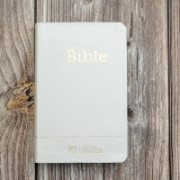 BIBLE SEGOND 21 COMPACTE "PREMIUM STYLE" SOUPLE TOILE BLANCHE AVEC ONGLETS TRANCHES DOREES