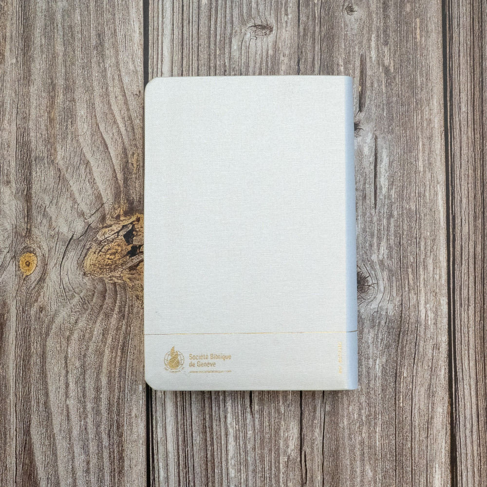 BIBLE SEGOND 21 COMPACTE "PREMIUM STYLE" SOUPLE TOILE BLANCHE AVEC ONGLETS TRANCHES DOREES