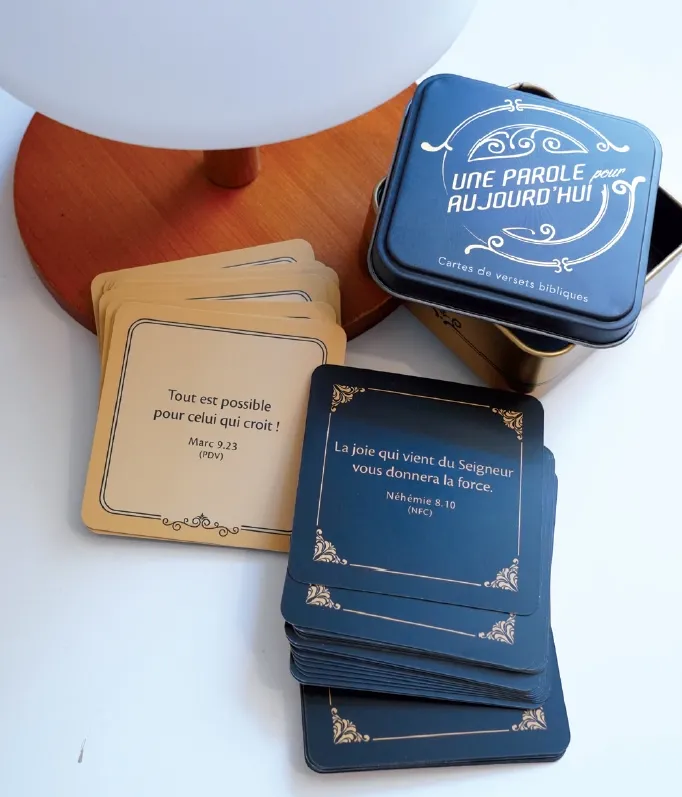 UNE PAROLE POUR AUJOURD'HUI - CARTES DE VERSETS BIBLIQUES