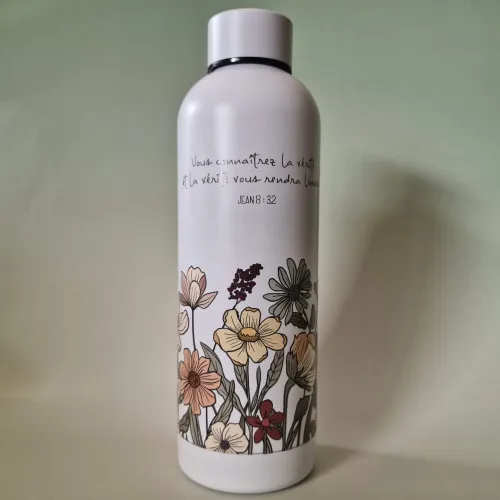 BOUTEILLE ISOTHERME BLANCHE JEAN 8:32