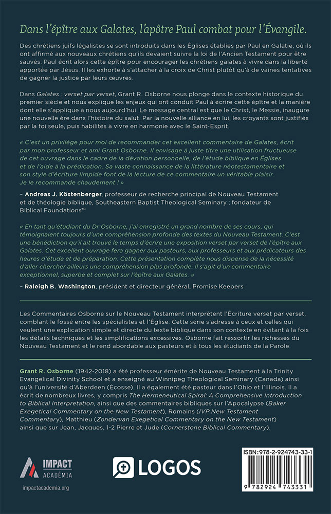 GALATES - VERSET PAR VERSET