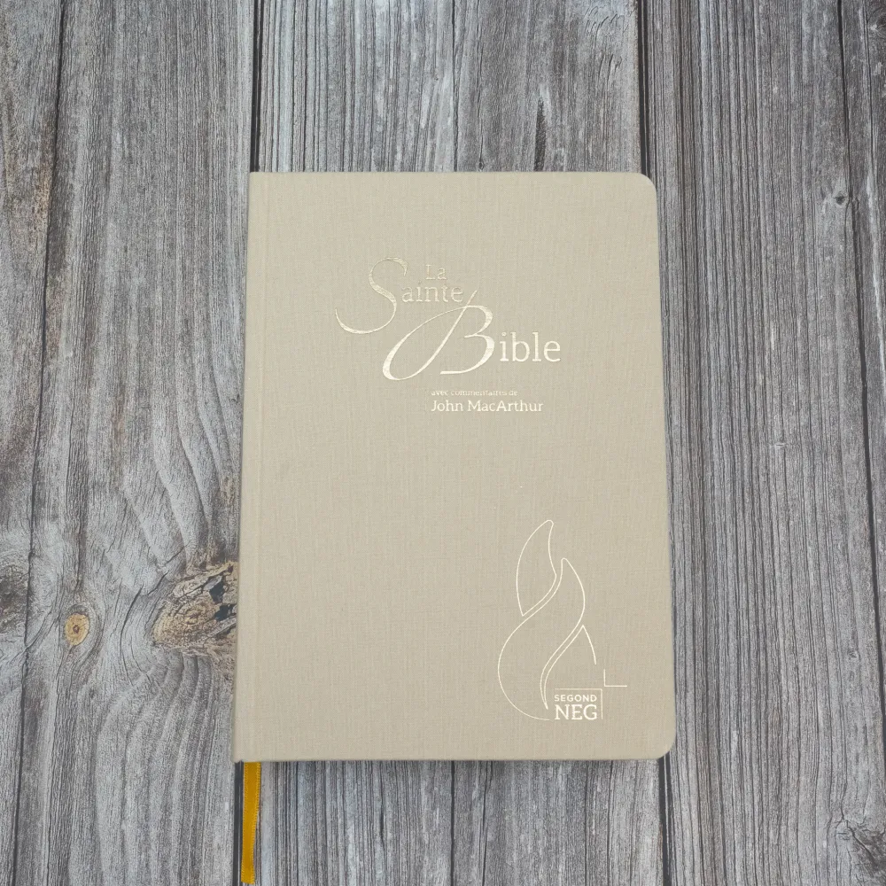 BIBLE NEG MACARTHUR SEMI RIGIDE TOILE BEIGE