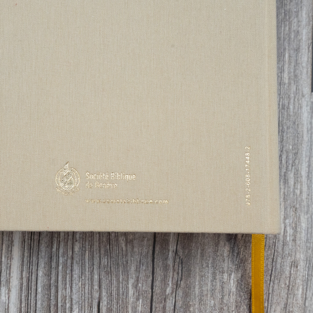 BIBLE NEG MACARTHUR SEMI RIGIDE TOILE BEIGE