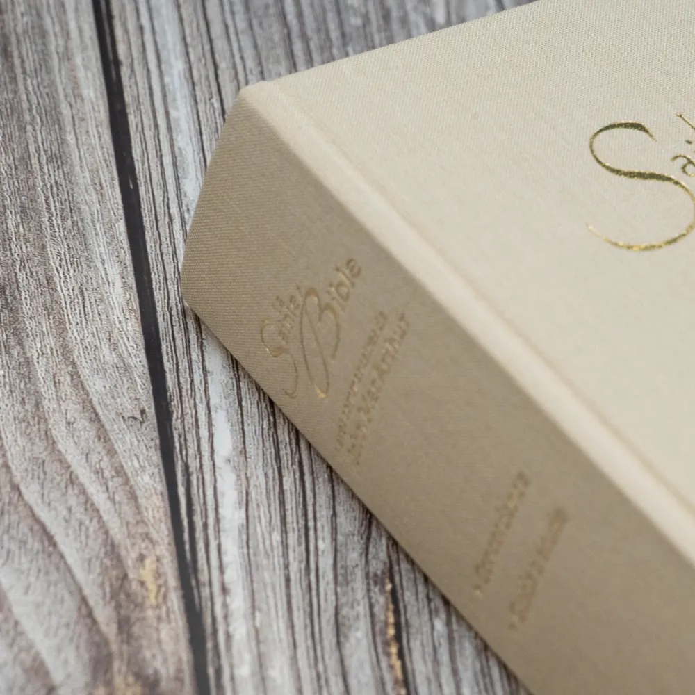 BIBLE NEG MACARTHUR SEMI RIGIDE TOILE BEIGE