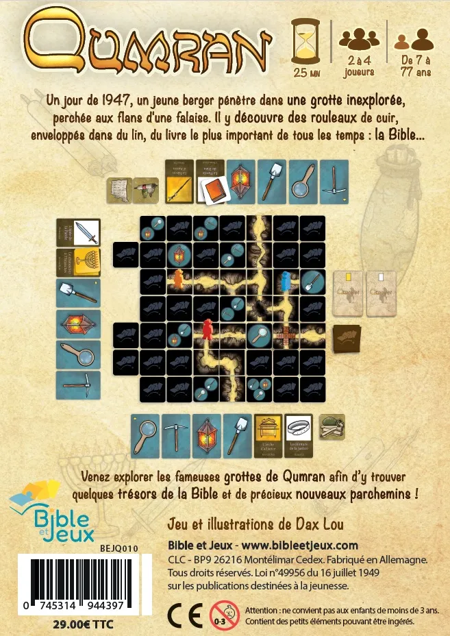 QUMRAN : EN ROUTE POUR UNE AVENTURE ARCHEOLOGIQUE - JEU DE SOCIETE