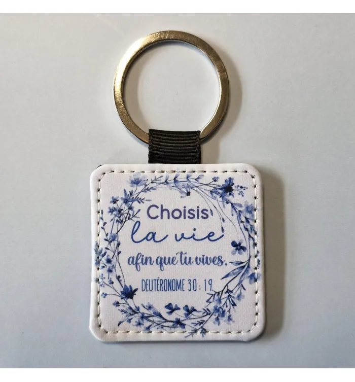 PORTE CLE IMPRIME DEUTERONOME 30:19