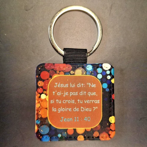 PORTE CLE IMPRIME JEAN 11:40