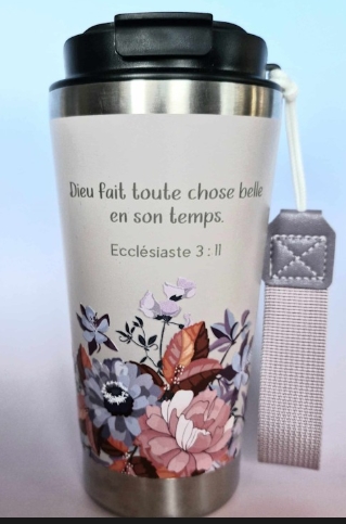 MUG ISOTHERME ROSE CLAIR ECCLESIASTE 3:11