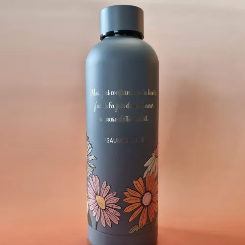 BOUTEILLE ISOTHERME GRISE PSAUMES 13:6