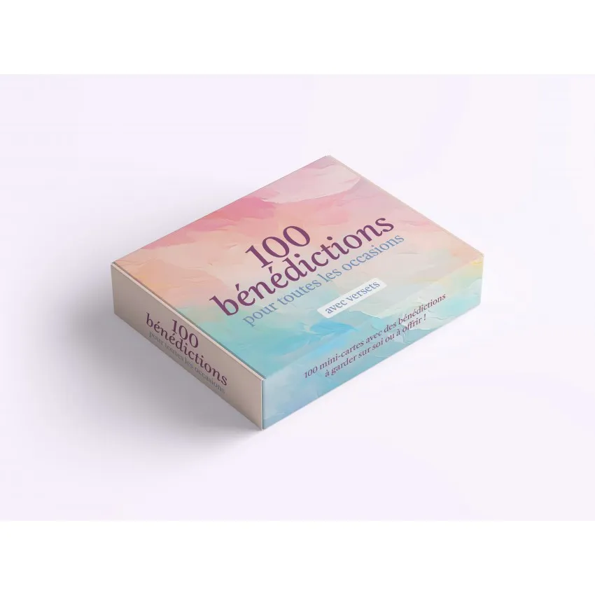 LOT DE 100 MINI-CARTES TEXTES BIBLIQUES : BENEDICTIONS POUR TOUTES LES OCCASIONS