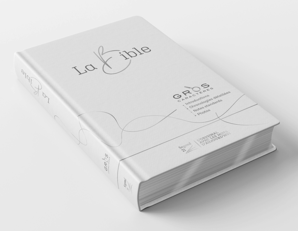 BIBLE SEGOND 21 GROS CARACTERES SOUPLE TOILE BLANCHE