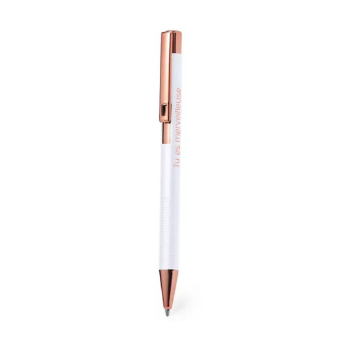 STYLO ALUMINIUM AURORE BLANC - TU ES MERVEILLEUX