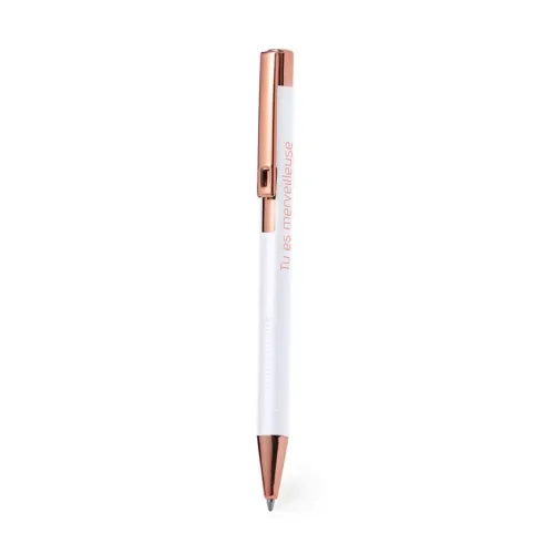 STYLO ALUMINIUM AURORE BLANC - TU ES MERVEILLEUX