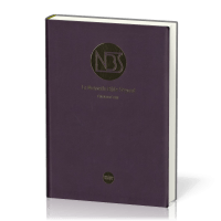 BIBLE NBS ETUDE SOUPLE SIMILICUIR PRUNE ETUI SOUPLE 2 MARQUES PAGE