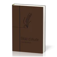 BIBLE SEMEUR 2015 ETUDE SOUPLE MARRON TRANCHE BLANCHE