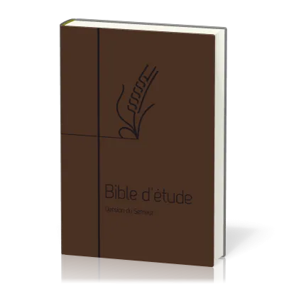 BIBLE SEMEUR 2015 ETUDE SOUPLE MARRON TRANCHE BLANCHE