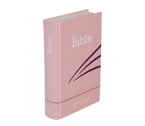 BIBLE SEGOND 21 COMPACTE RIGIDE SKIVERTEX ROSE GUIMAUVE - NOUVEAU PAPIER