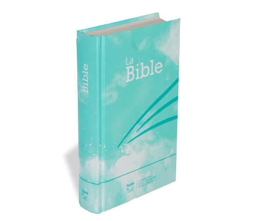 BIBLE SEGOND 21 RIGIDE LAMINE MOTIF BLEU TURQUOISE