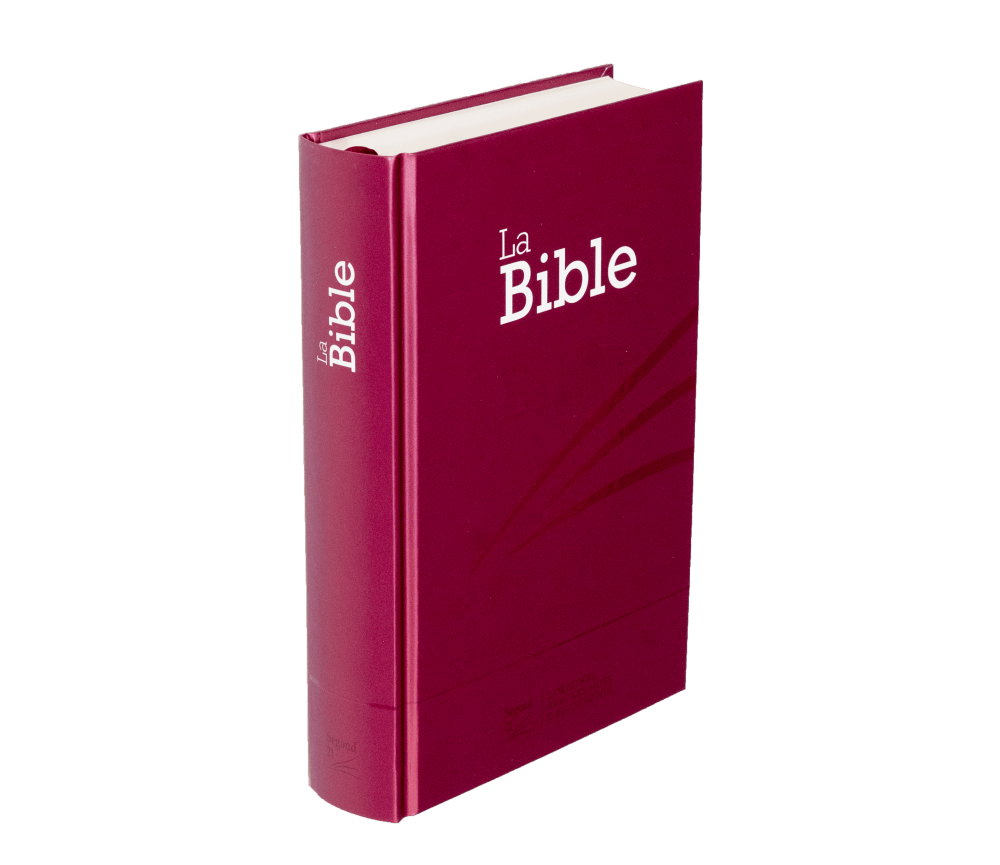 BIBLE SEGOND 21 COMPACTE RIGIDE LAMINE MOTIF PRUNE