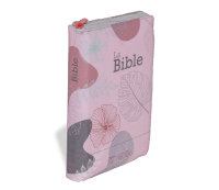 BIBLE SEGOND 21 COMPACTE "PREMIUM STYLE" SOUPLE MOTIF FEUILLES FERMETURE ECLAIR