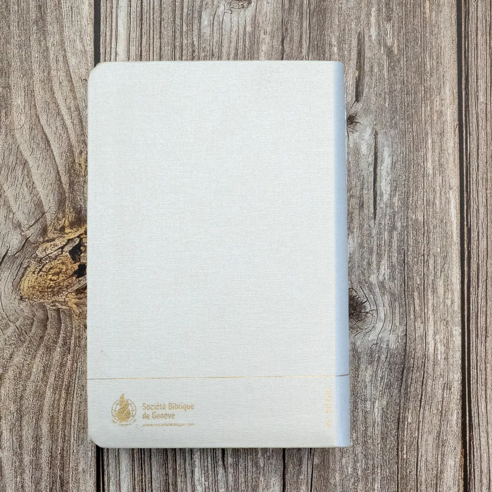 BIBLE SEGOND 21 COMPACTE "PREMIUM STYLE" SOUPLE TOILE BLANCHE AVEC ONGLETS TRANCHES DOREES