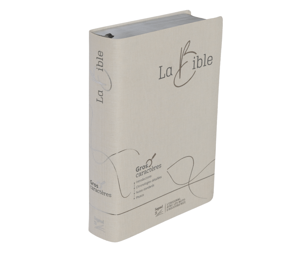 BIBLE SEGOND 21 GROS CARACTERES SOUPLE TOILE BLANCHE