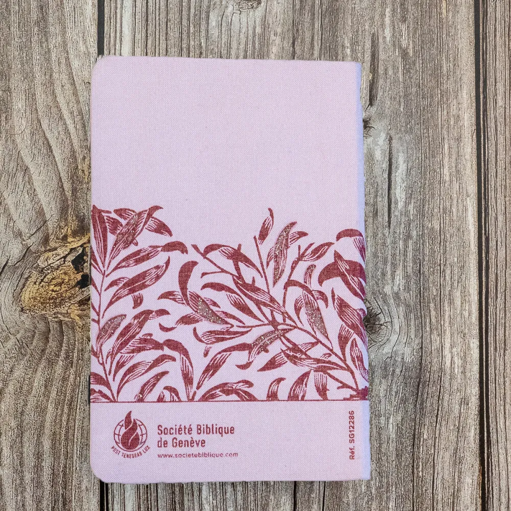 BIBLE SEGOND 21 COMPACTE "PREMIUM STYLE" SOUPLE TOILE ROSE AVEC ONGLETS