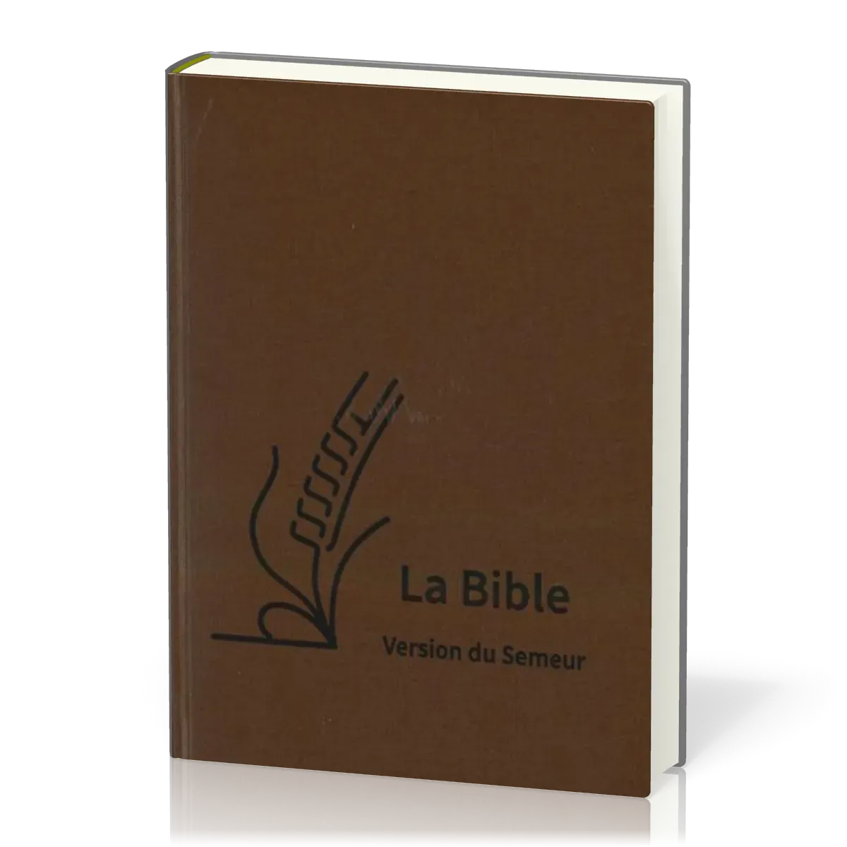 BIBLE SEMEUR 2015 GROS CARACTERES SEMI SOUPLE TEXTILE BRUN