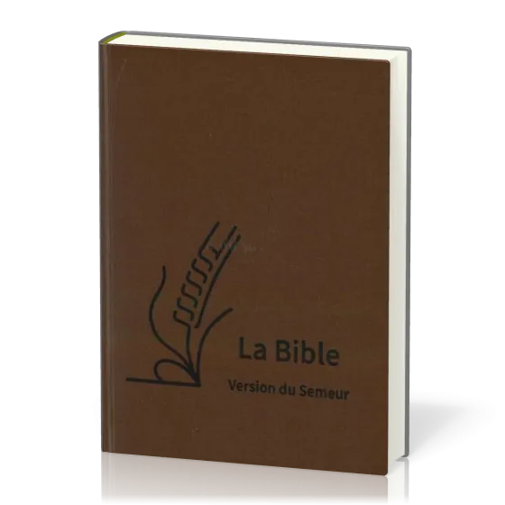BIBLE SEMEUR 2015 GROS CARACTERES SEMI SOUPLE TEXTILE BRUN