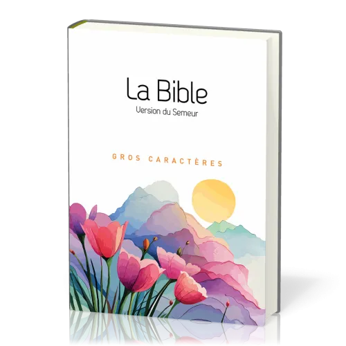 BIBLE SEMEUR 2015 GROS CARACTERES SEMI SOUPLE TEXTILE BLANCHE ILLUSTREE