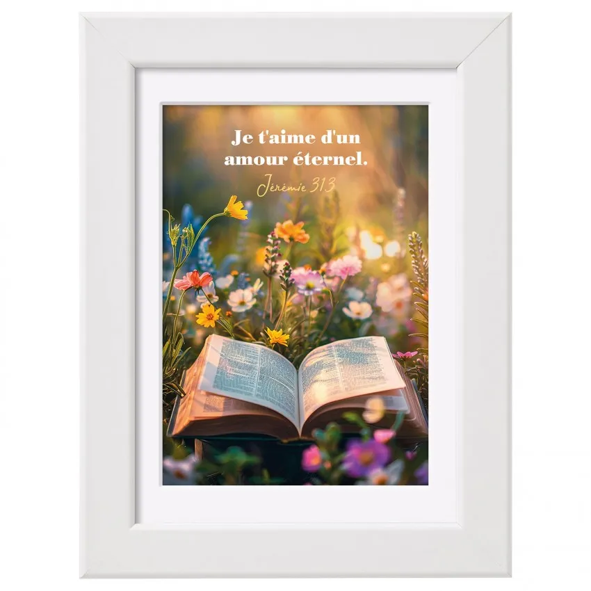 MINI CADRE DECO - JE T'AIME D'UN AMOUR ETERNEL