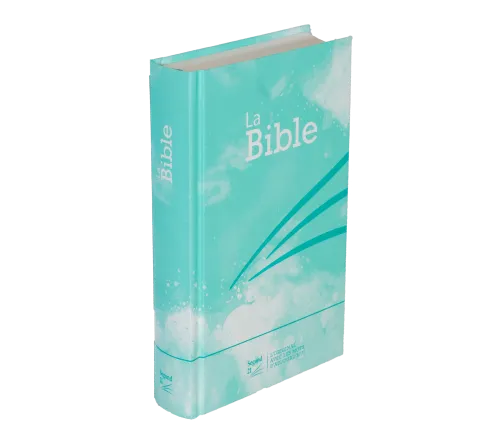 BIBLE SEGOND 21 RIGIDE LAMINE MOTIF BLEU TURQUOISE