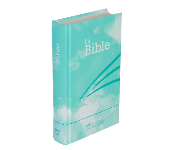 BIBLE SEGOND 21 RIGIDE LAMINE MOTIF BLEU TURQUOISE