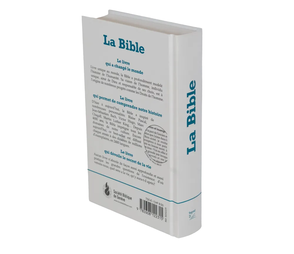 BIBLE SEGOND 21 COMPACTE RIGIDE COUVERTURE IMPRIMEE