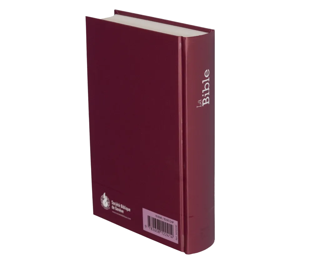 BIBLE SEGOND 21 COMPACTE RIGIDE LAMINE MOTIF PRUNE