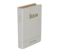 BIBLE SEGOND 21 COMPACTE "PREMIUM STYLE" SOUPLE TOILE BLANCHE AVEC ONGLETS TRANCHES DOREES