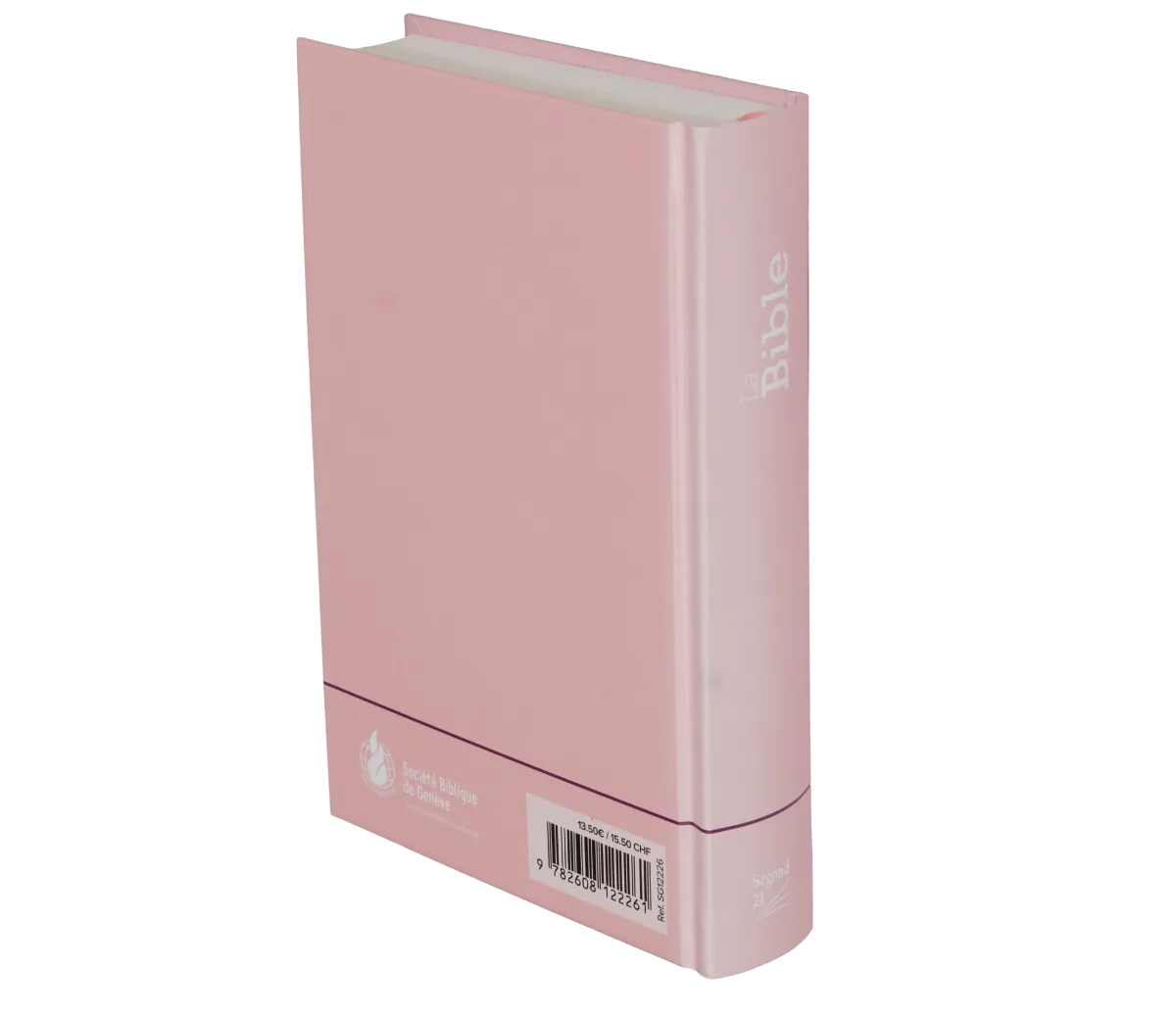 BIBLE SEGOND 21 COMPACTE RIGIDE SKIVERTEX ROSE GUIMAUVE - NOUVEAU PAPIER