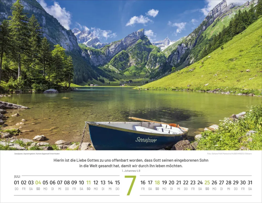 CALENDRIER BOL PAYSAGES SUISSES FRANCAIS