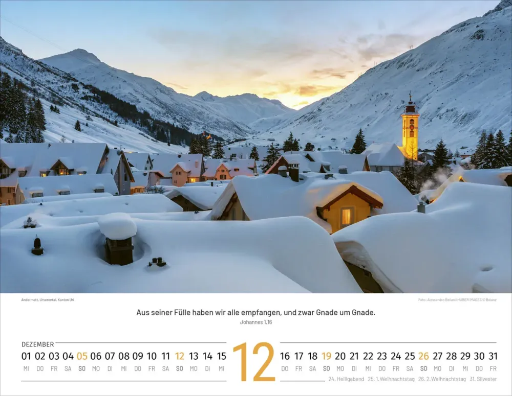 CALENDRIER BOL PAYSAGES SUISSES FRANCAIS