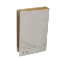 BIBLE SEGOND 21 VIE NOUVELLE SOUPLE TOILE BLANCHE TRANCHES OR