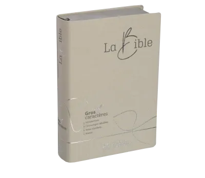 BIBLE SEGOND 21 GROS CARACTERES SOUPLE TOILE BLANCHE
