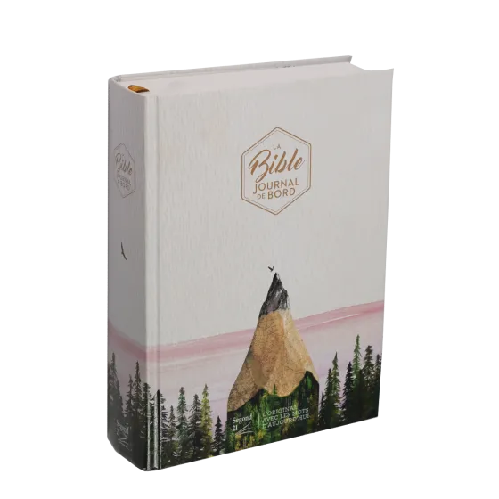 BIBLE SEGOND 21 JOURNAL DE BORD RIGIDE ILLUSTREE CRAYON MONTAGNE FORET