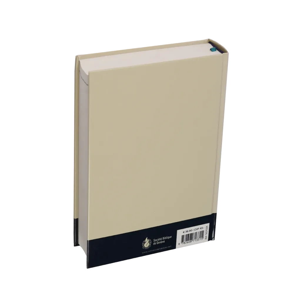 BIBLE BILINGUE FRANCAIS/ANGLAIS - S21/NLT - COUVERTURE RIGIDE BLEU