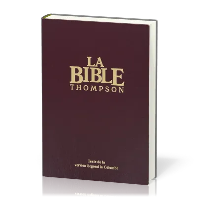 BIBLE COLOMBE THOMPSON RIGIDE ONGLETS GRENAT