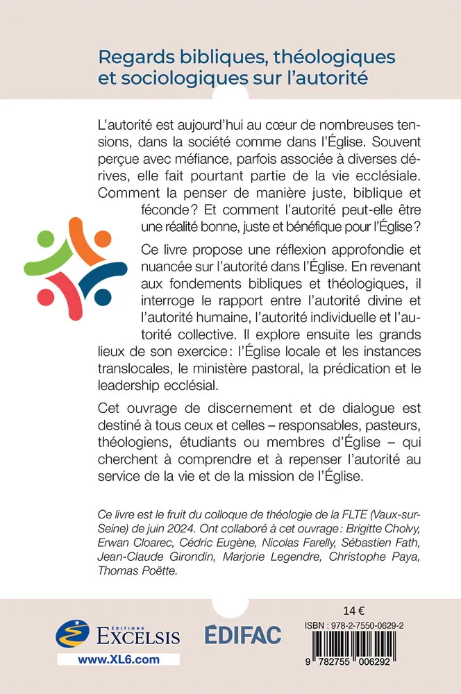 AUTORITE DANS L'EGLISE (L') - DE L'ORDRE DIVIN AUX DEFIS DES HUMAINS