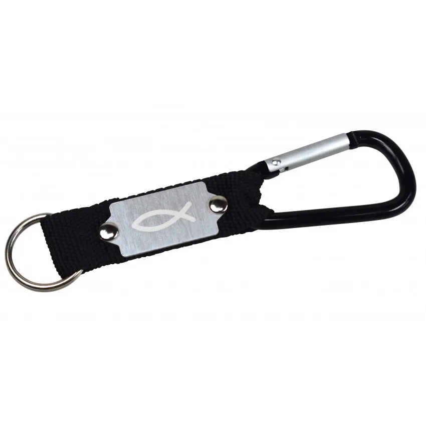 PORTE-CLES MOUSQUETON NOIR