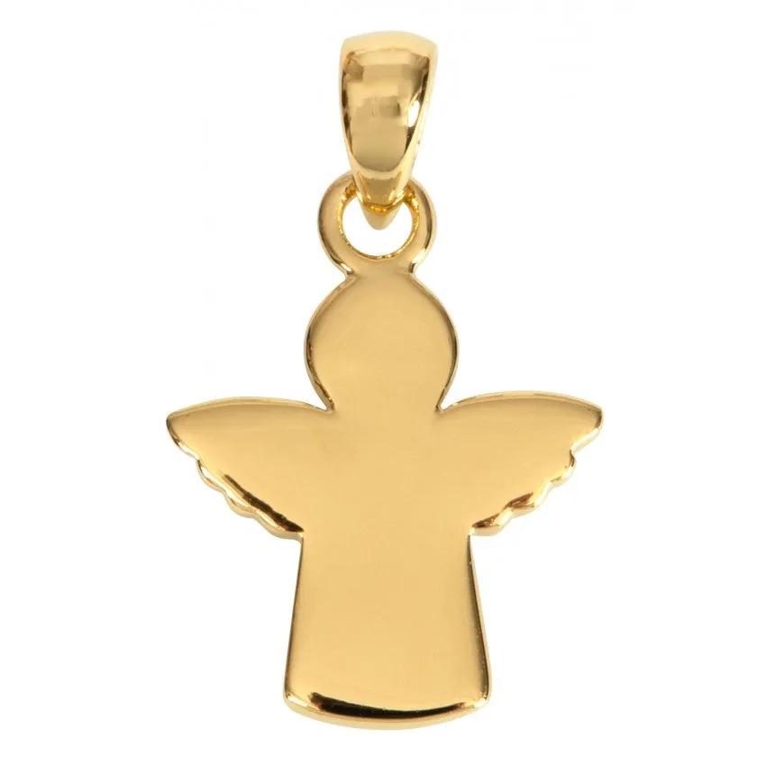 PENDENTIF ANGE EN ARGENT PLAQUE OR