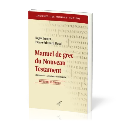 MANUEL DE GREC DU NOUVEAU TESTAMENT