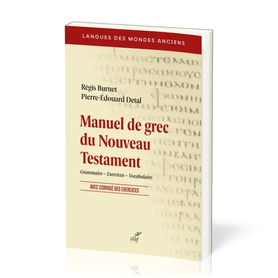 MANUEL DE GREC DU NOUVEAU TESTAMENT